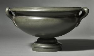 A rare and important Romano - Egyptian Green Greywacke Twin-Handled Libation Cup, Circa 1st Century AD